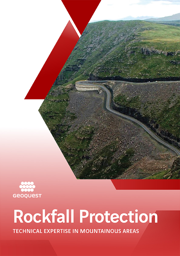 Rockfall protection fences and barriers Geoquest Australia brochure