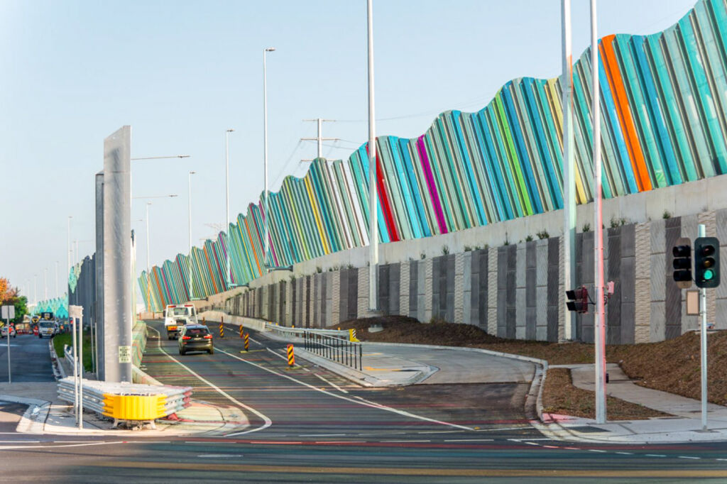 Feature Wall Cladding Freeway West Gate Freeway MSE Walls & Bespoke Precast Facing Panels