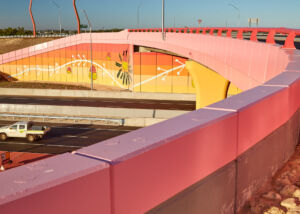 Wilman Wadandi Highway, Previously known as the Bunbury Outer Ring Road project. MSE walls and precast bridge abutments by Geoquest Australia