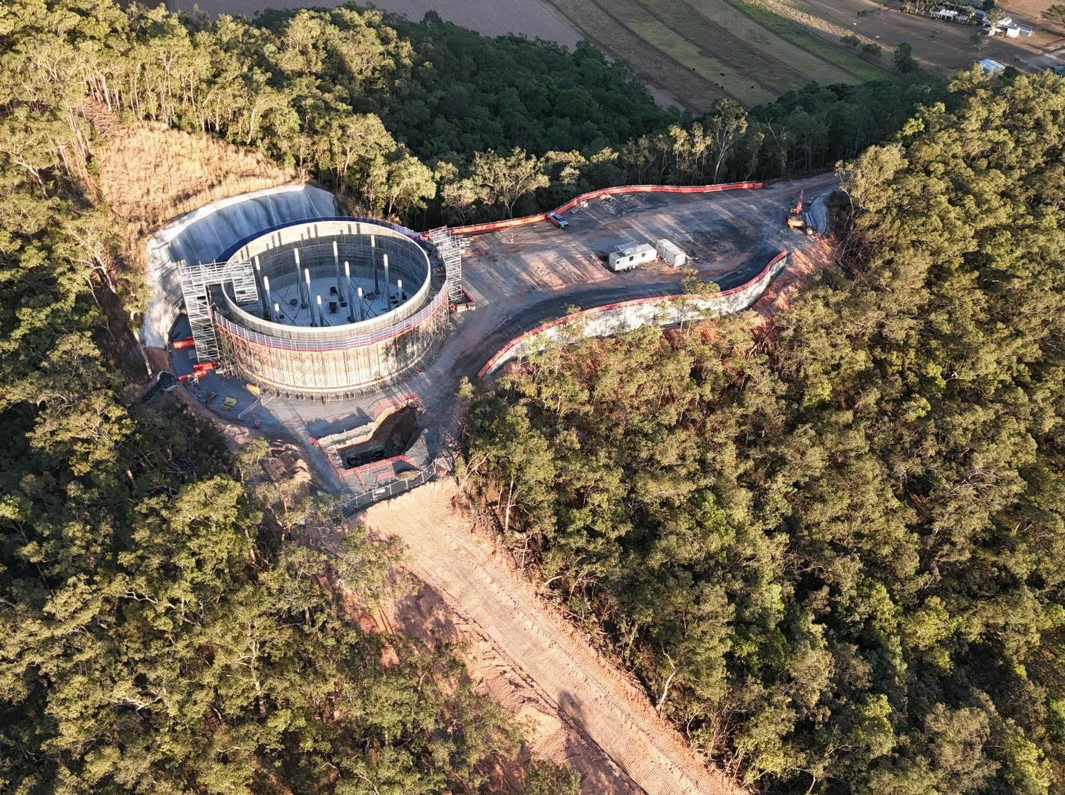 Cairns Water Security Project aerial view of site