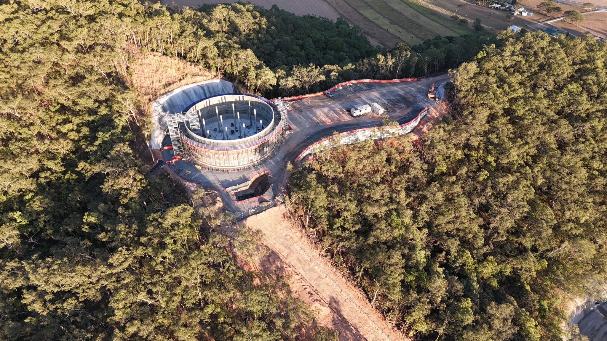 Cairns Water Security Project aerial view of site