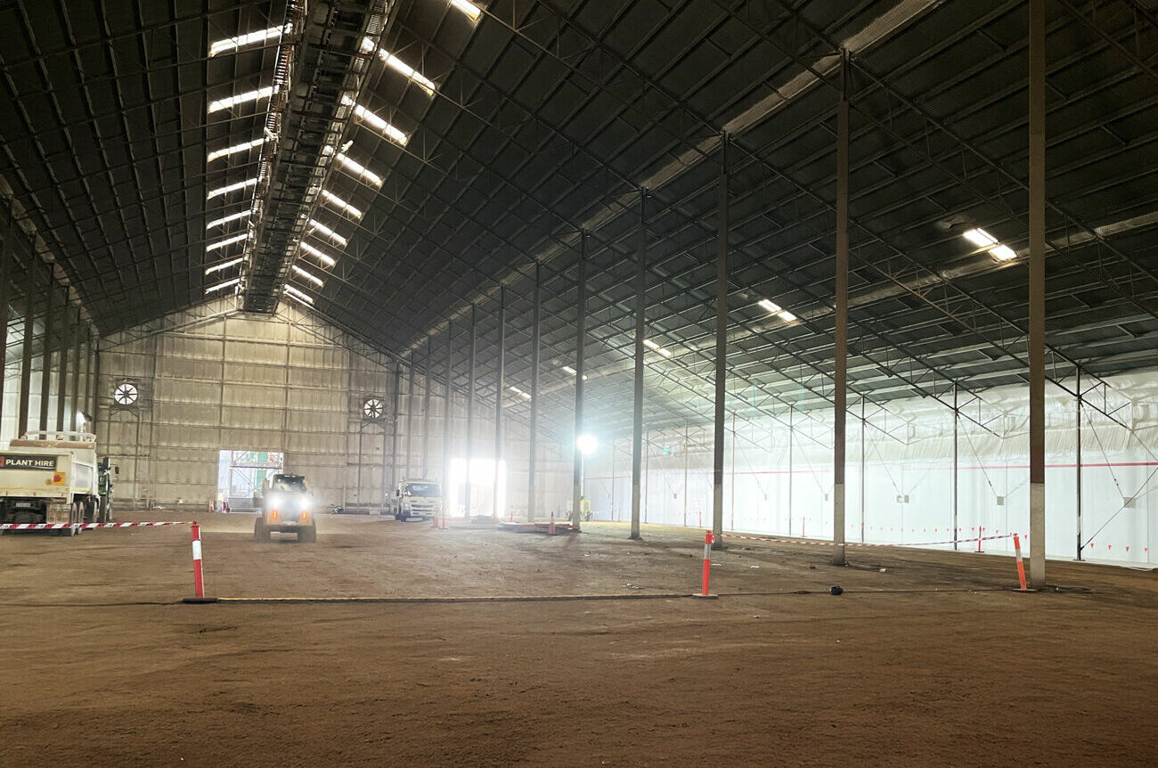 CBH Avon grain storage, upgraded facility showing new precast concrete walls by Geoquest