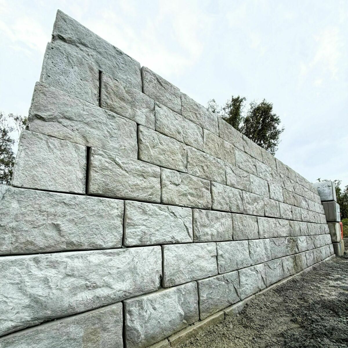 TerraStack Retaining Wall System TerraStack® Precast Modular Panel Retaining Wall System by Geoquest